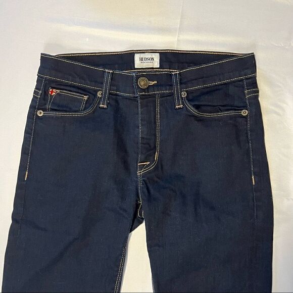 Hudson Shine Midrise Skinny Dark Denim Jeans 25 - Picture 3 of 10